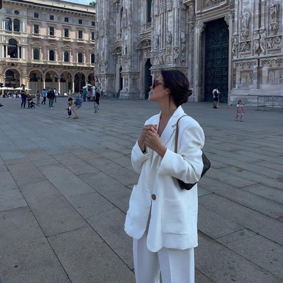 ZARA Oversized Flowy Blazer Bloggers Favorite - Picture 8 of 14